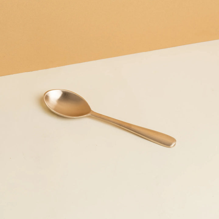 Kansawala kansa serving spoon 3 piece for family daily use, matte finish bronze