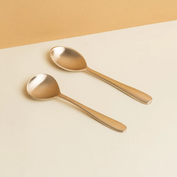 Kansa Serving Tablespoon – 2 Piece — Matte