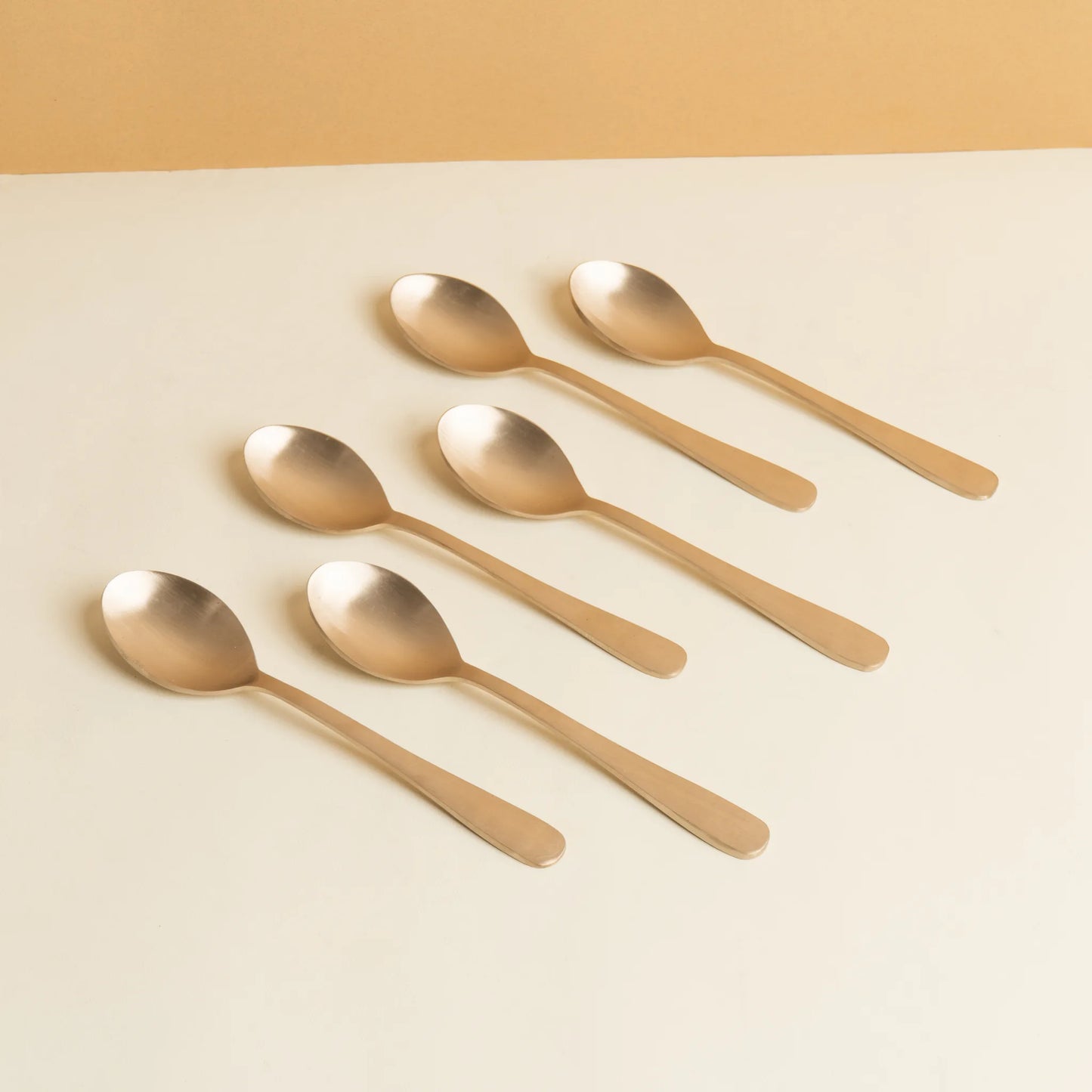 Kansa Spoon Set – 6 piece in matte bronze by Kansawala