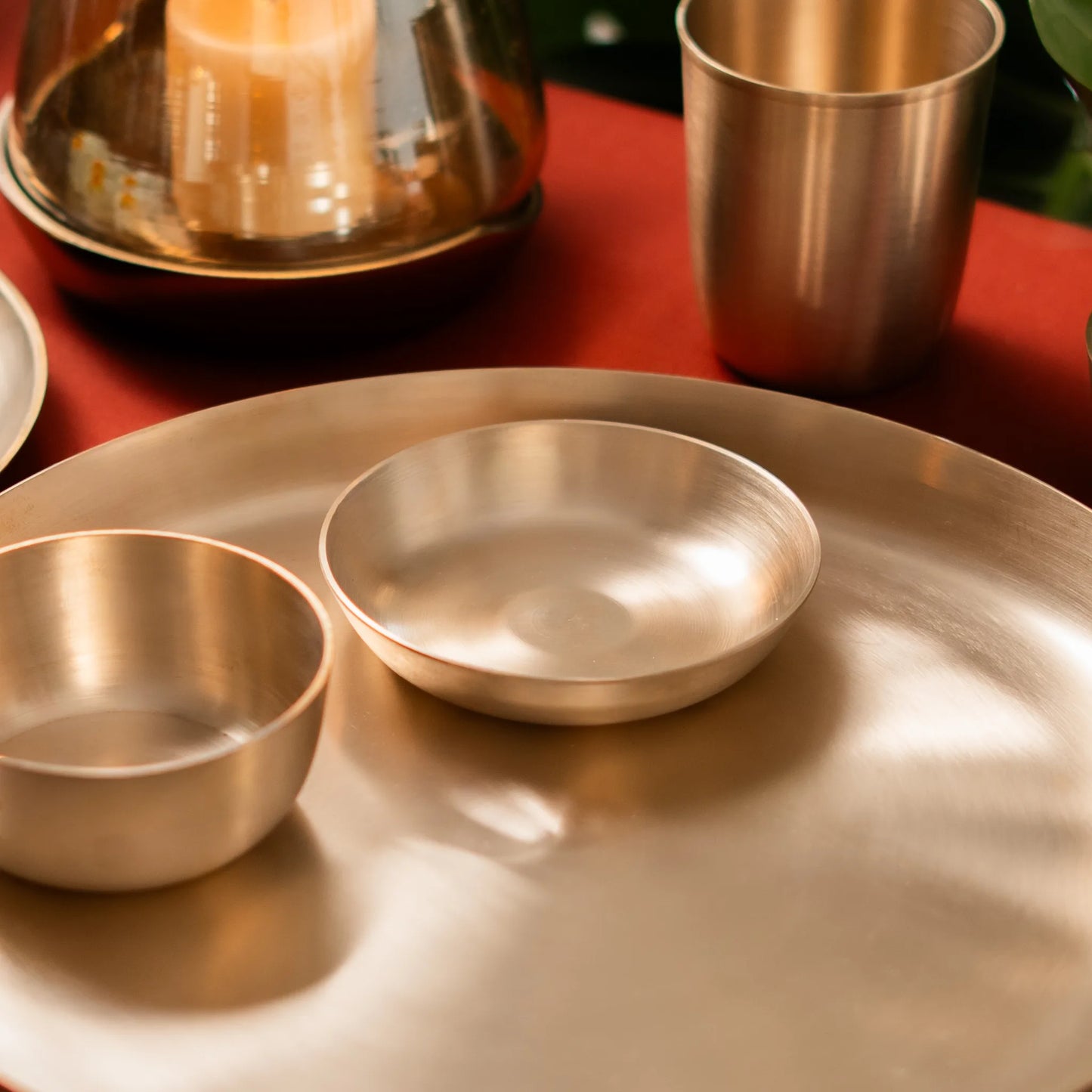 Kansawala kansa sweet dish 2 piece, matte finish, view 7