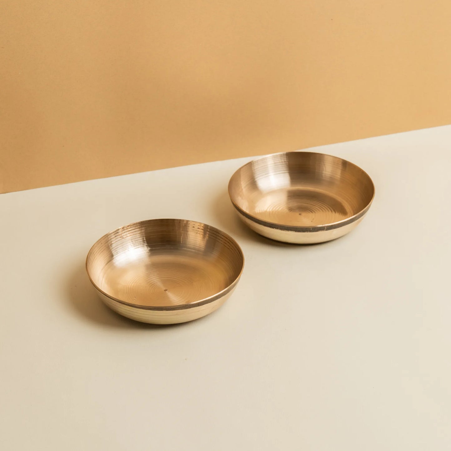 Kansawala kansa sweet dish 2 piece wedding gift, hand-beaten kansa bronze