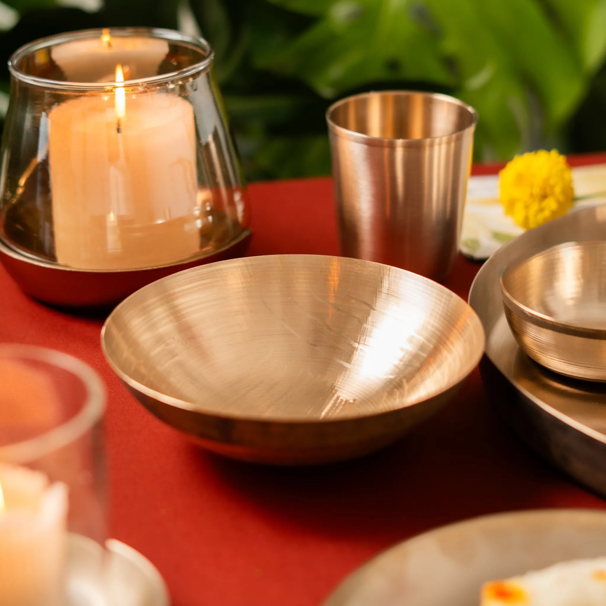 Kansawala kansa tasla kathiyawadi bowl for family daily use, hand-beaten kansa bronze