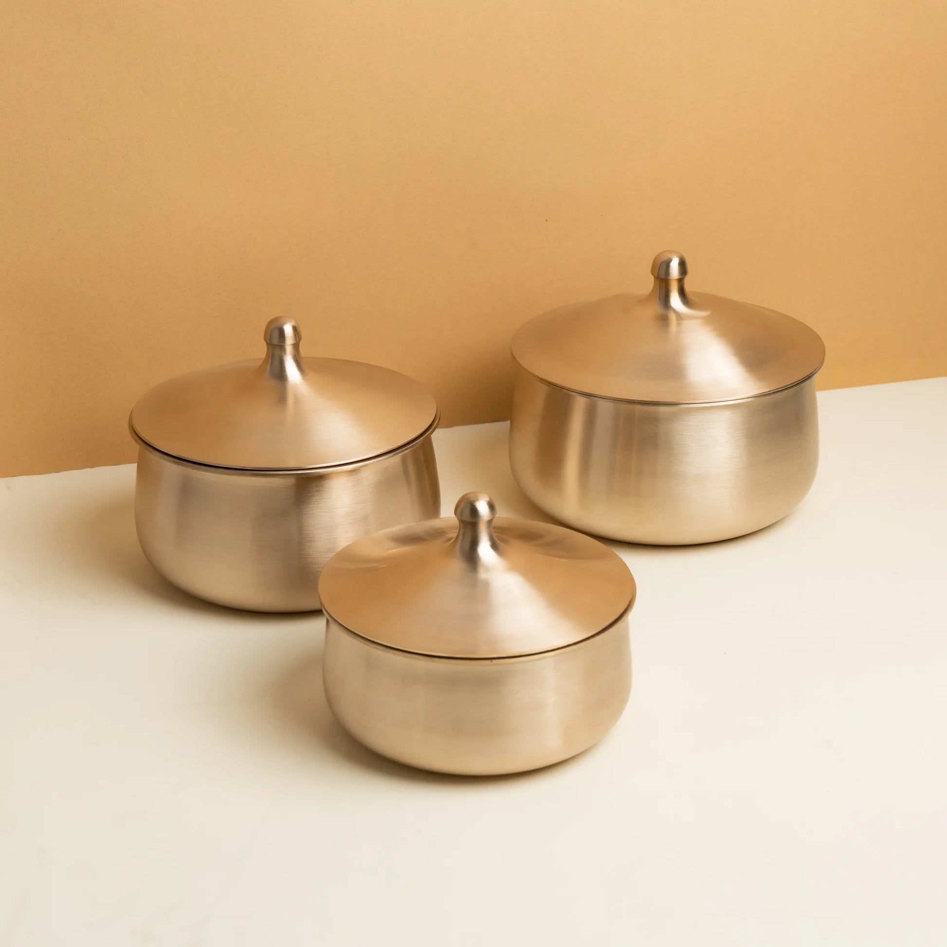 Kansawala kansa thali set 56 piece wedding gift, matte finish bronze