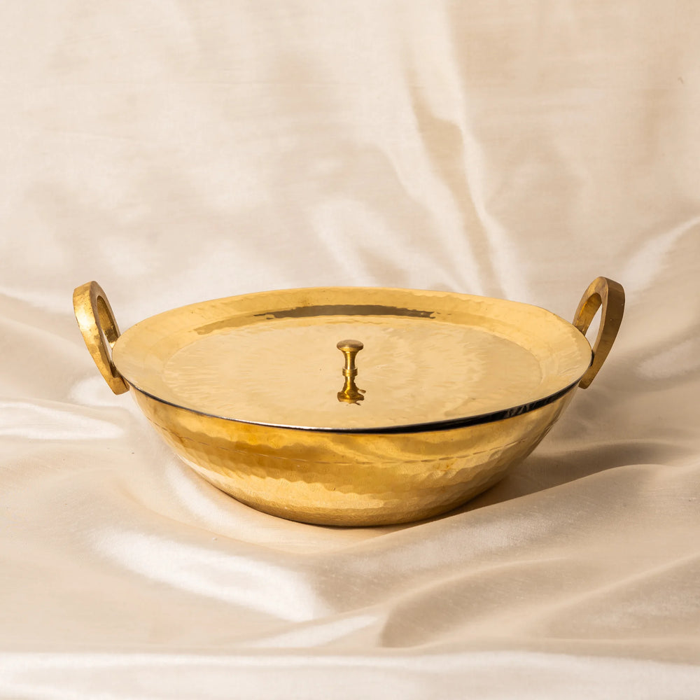 Kansawala brass kadhai flat bottom
