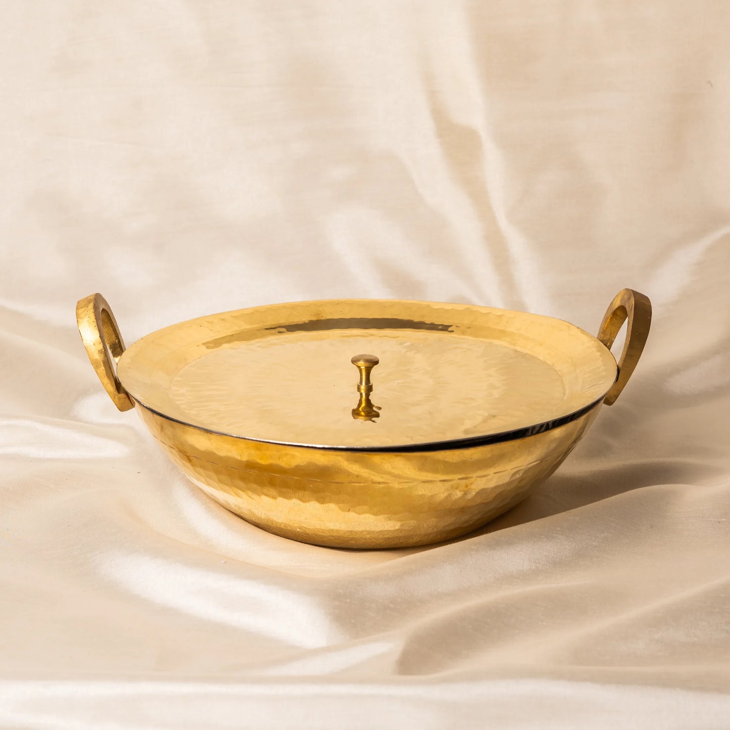 Kansawala brass kadhai flat bottom