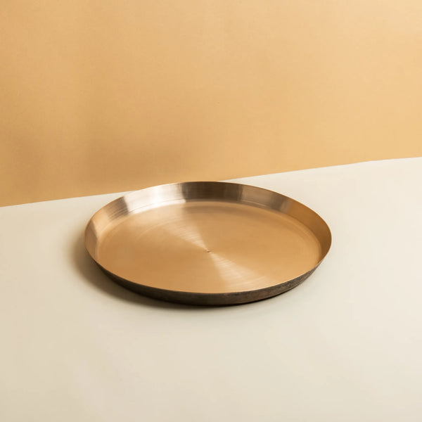 Kansa Dinner Plate — Hand-Beaten