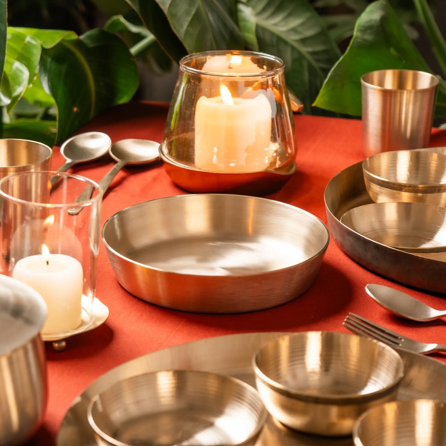 Kansawala kansa flat bowl, matte finish