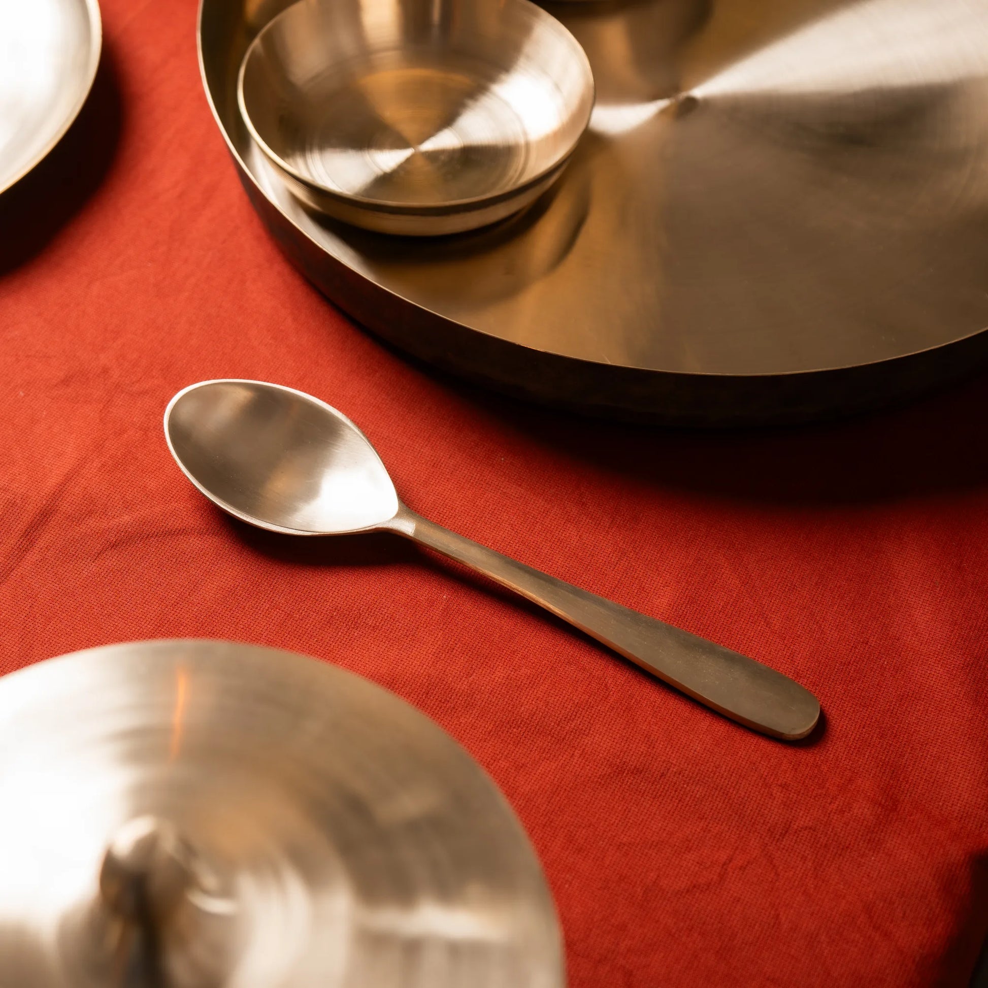 Kansawala kansa serving tablespoon 2 piece, matte finish