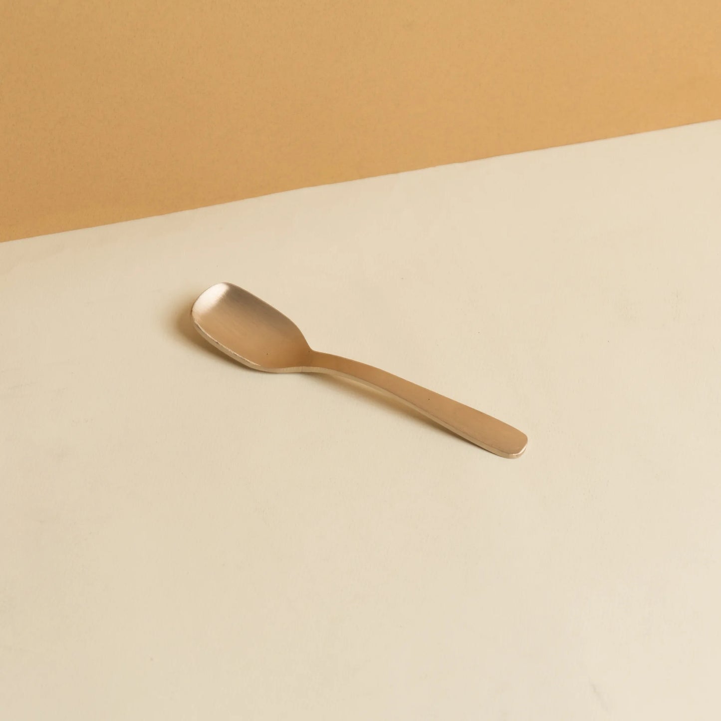 Kansa Dessert Spoon in matte bronze by Kansawala
