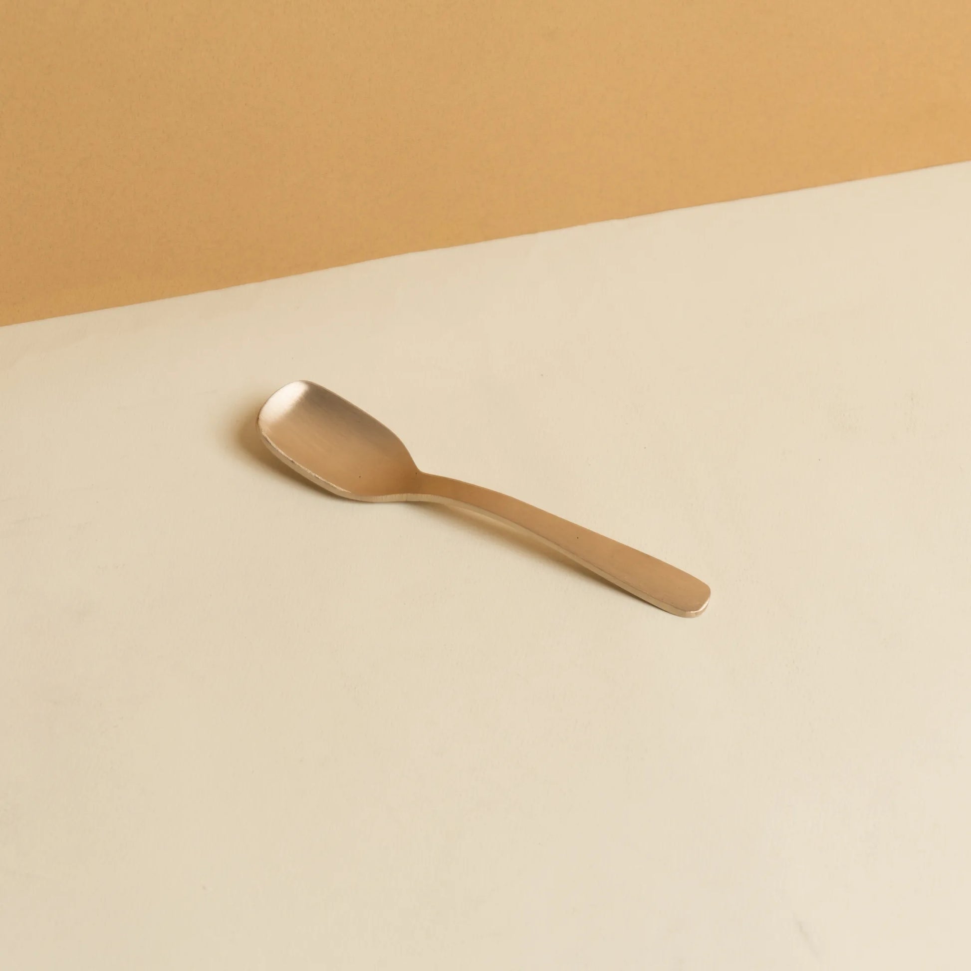 Kansa Dessert Spoon in matte bronze by Kansawala
