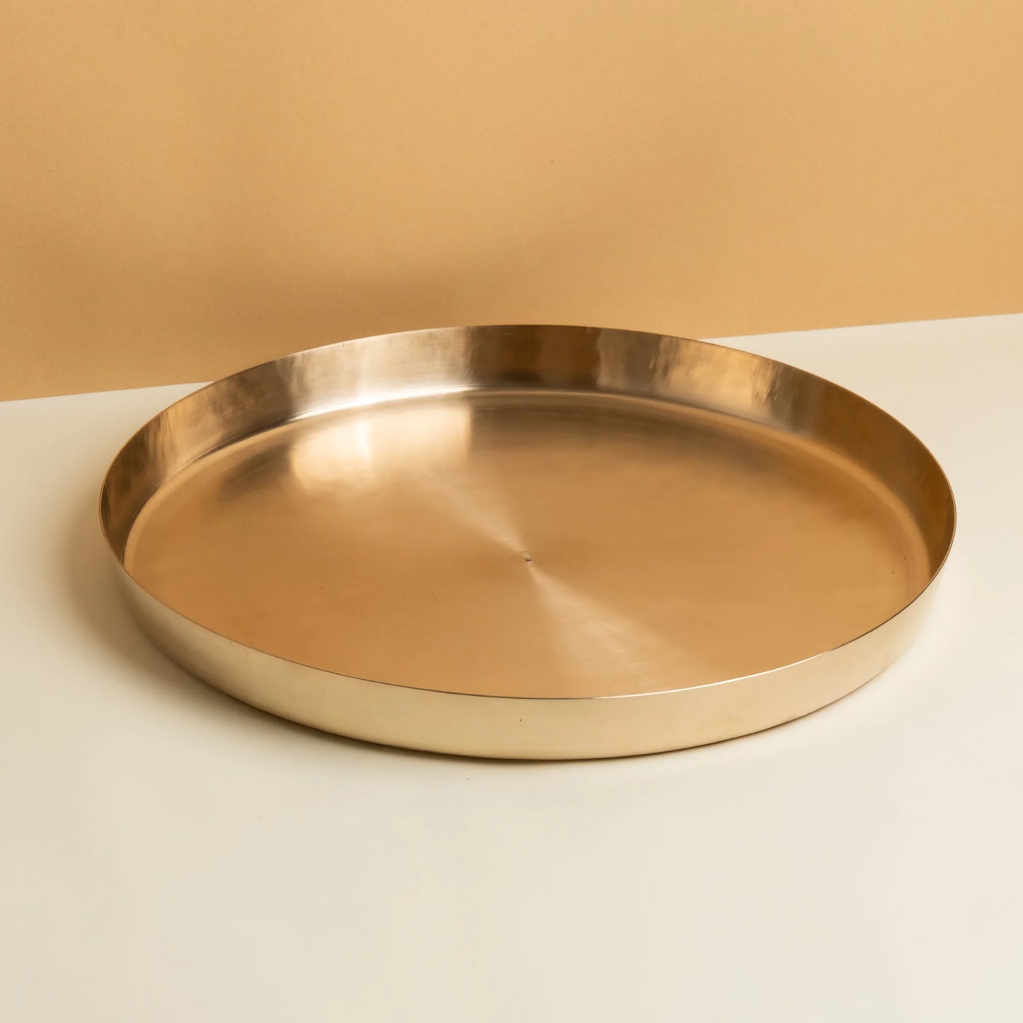 Kansa Maharaja Thali Set, matte bronze finish by Kansawala