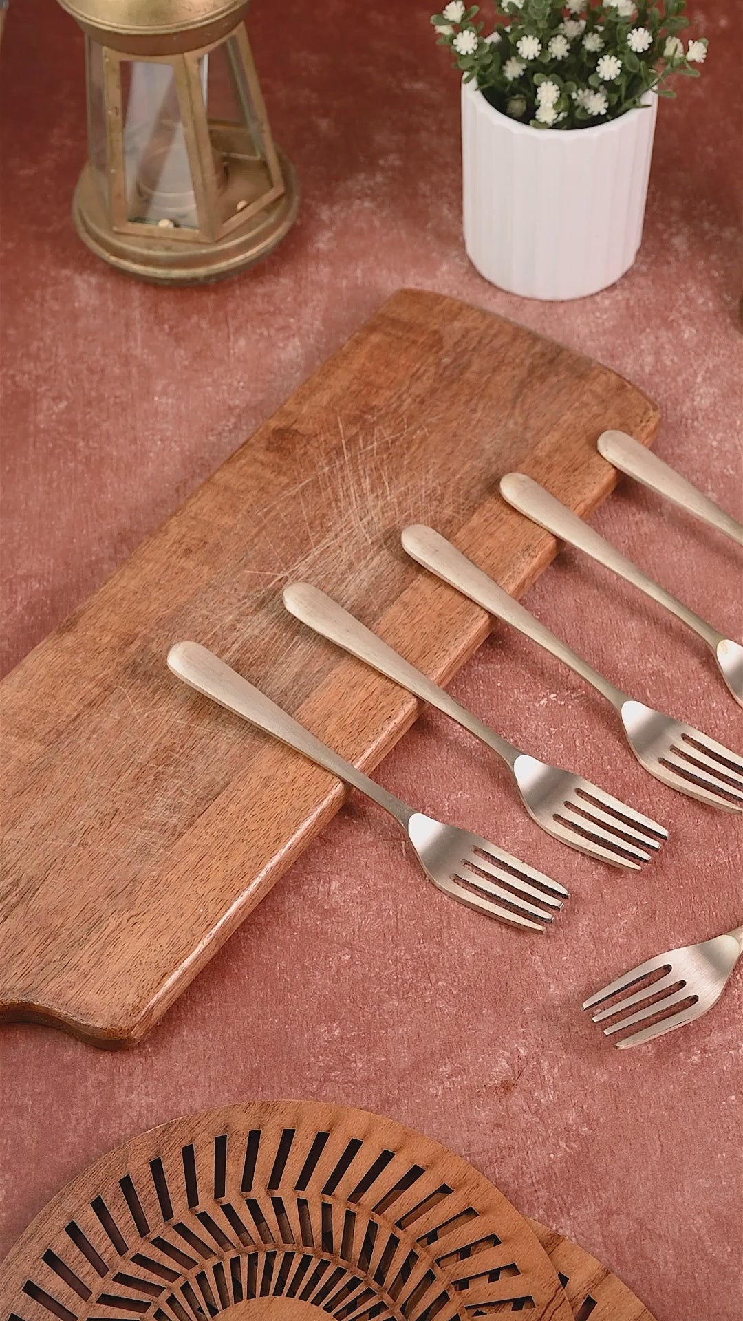 Bronze Fork Set / Cutlery Set – 6 Pc