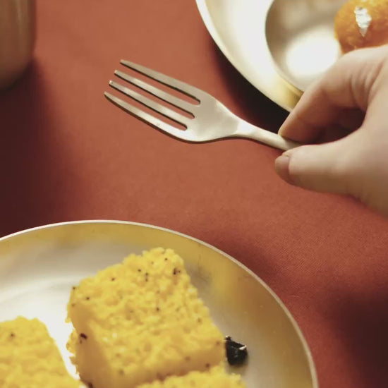 Kansawala kansa fork set 6 piece matte product video
