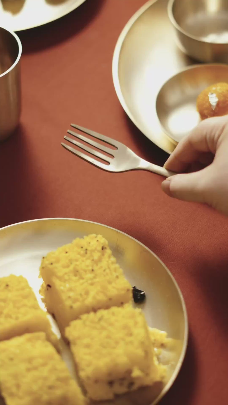 Kansawala kansa fork set 6 piece matte product video
