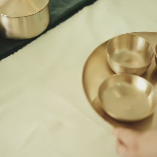Kansawala kansa dinner set 56 piece matte product video