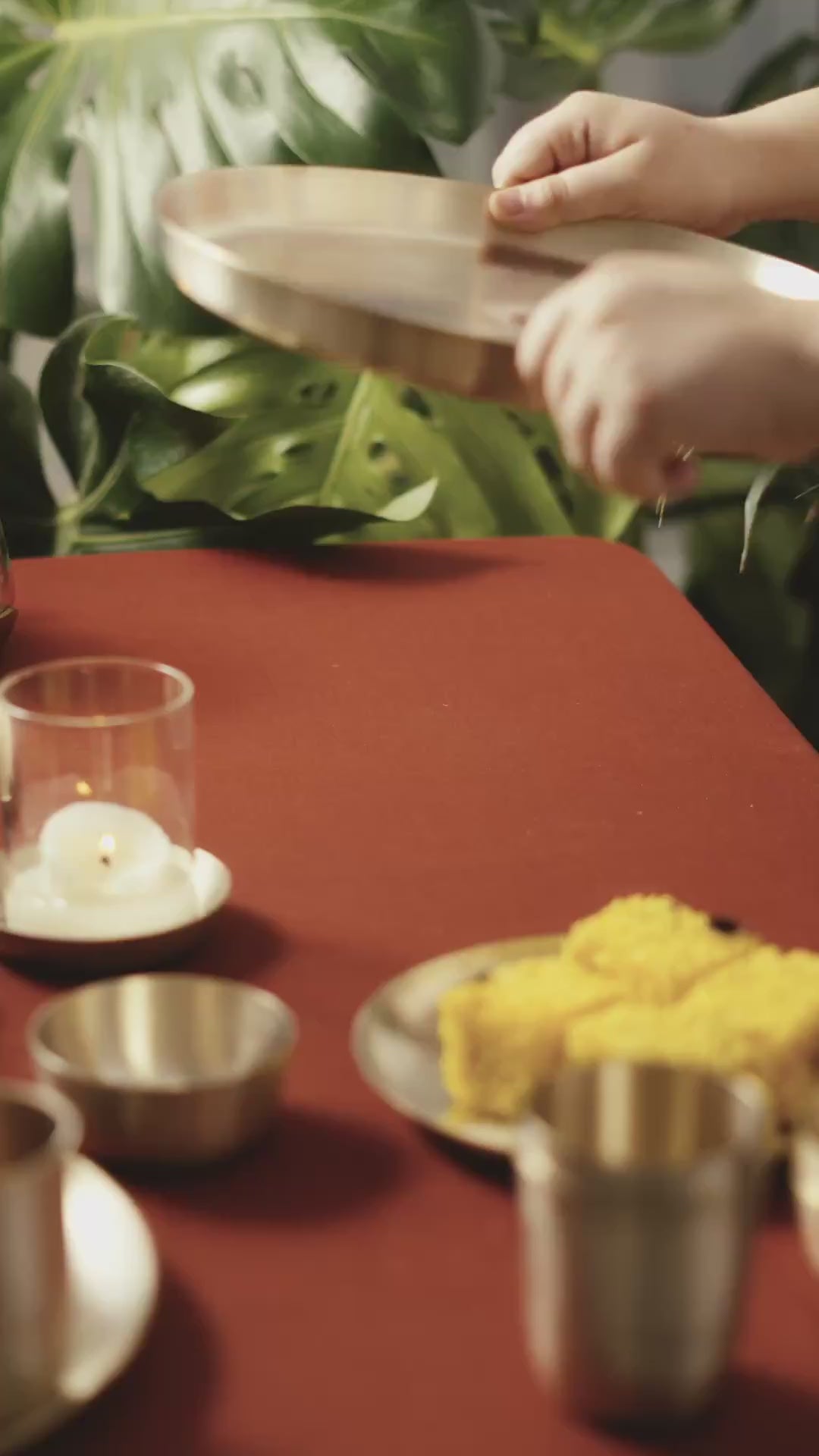 Kansawala kansa thali set 6 piece matte product video