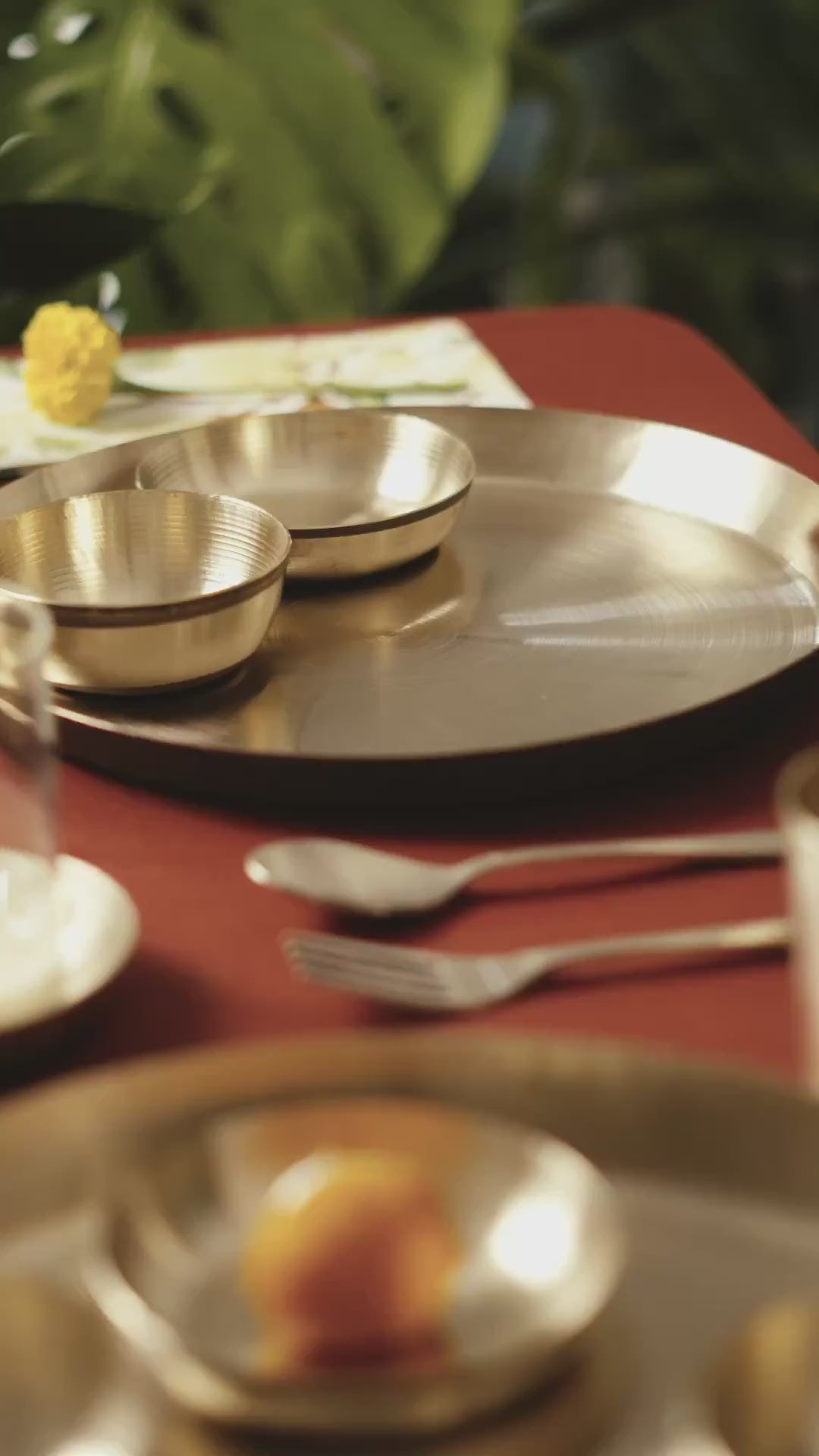 Kansawala kansa katori large 2 piece hand-beaten product video