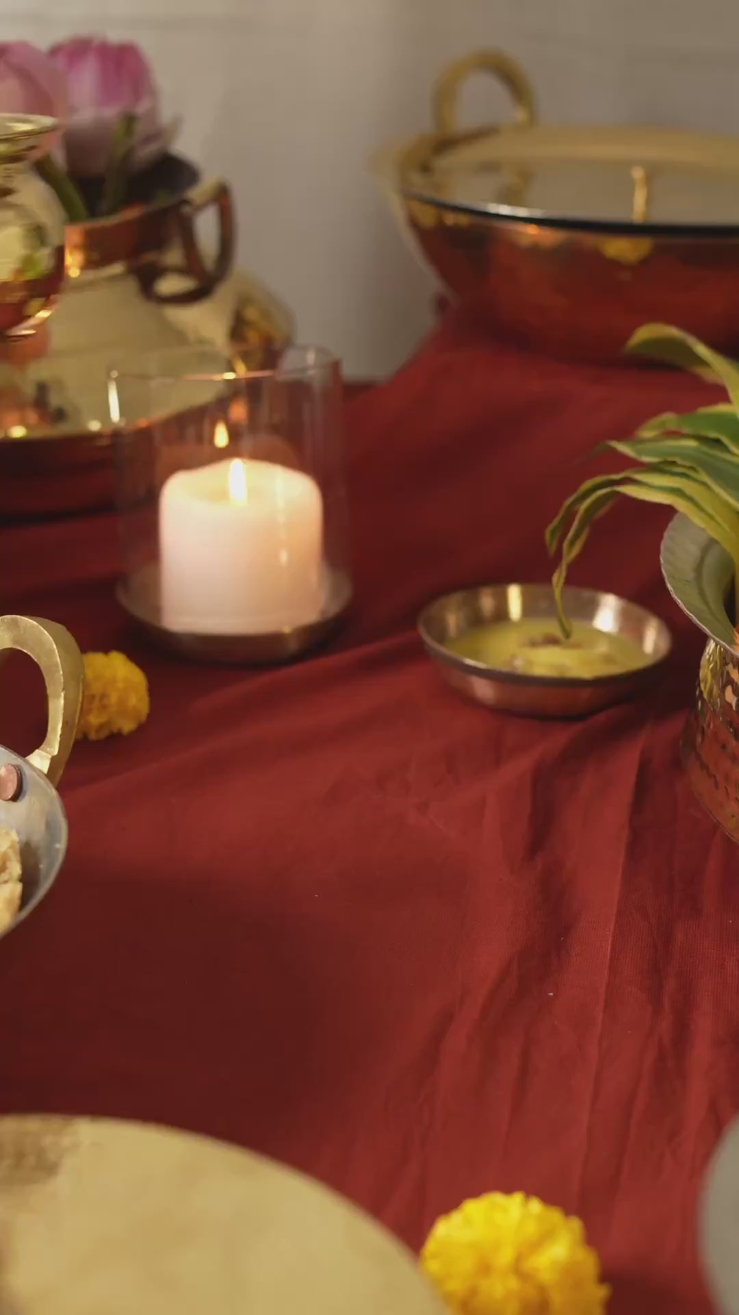 Kansawala brass tawa and ghee pot set product video