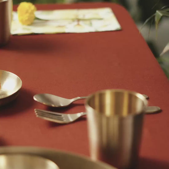Kansawala kansa nasta plate 8 inch hand-beaten product video
