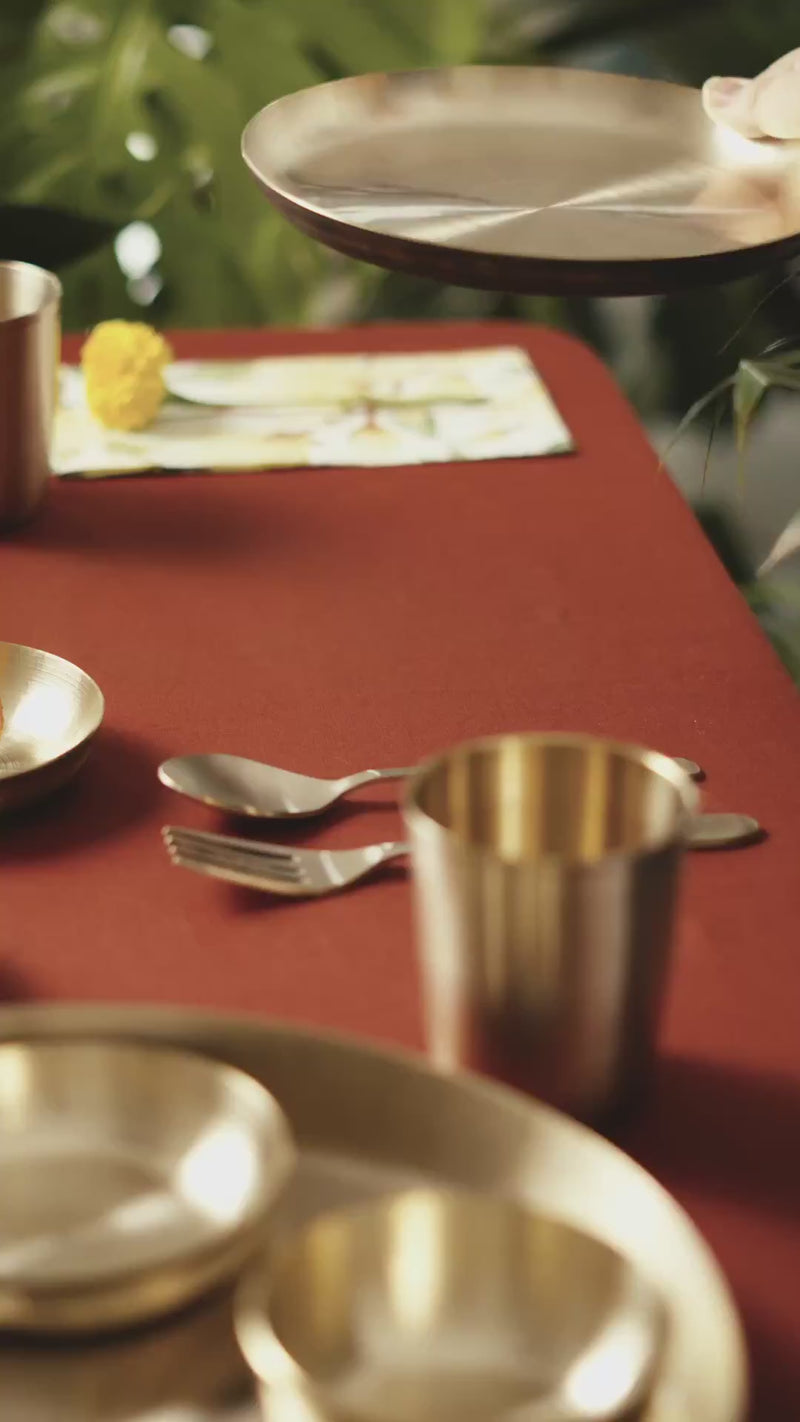 Kansawala kansa nasta plate 8 inch hand-beaten product video