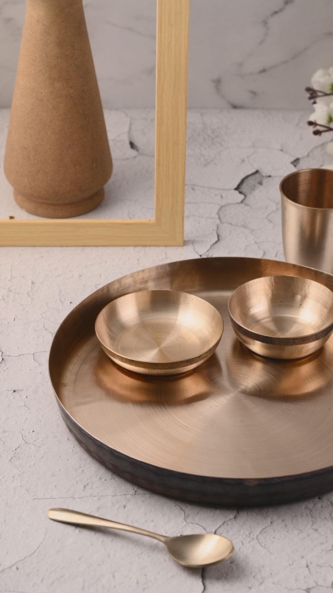 Kansa Thali Plate Set 5 Pc