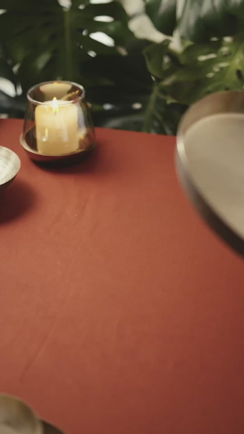 Kansawala kansa thali set 6 piece hand-beaten product video