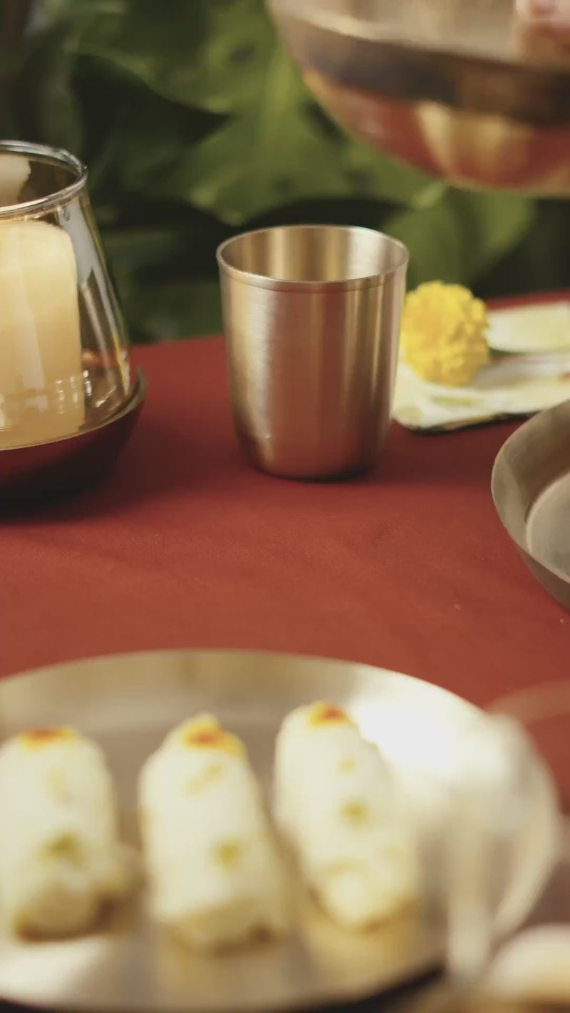 Kansawala kansa tasla kathiyawadi bowl hand-beaten product video