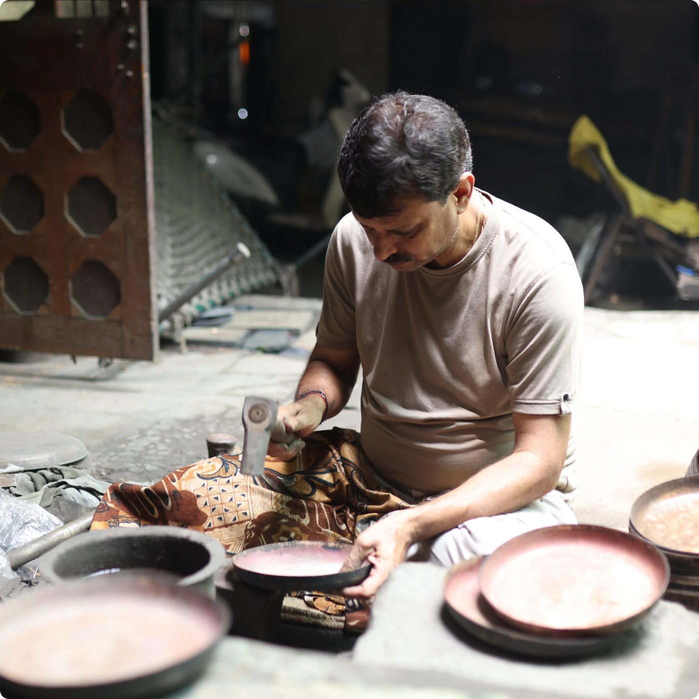 Pure Copper And Tin, Weighed By Hand
