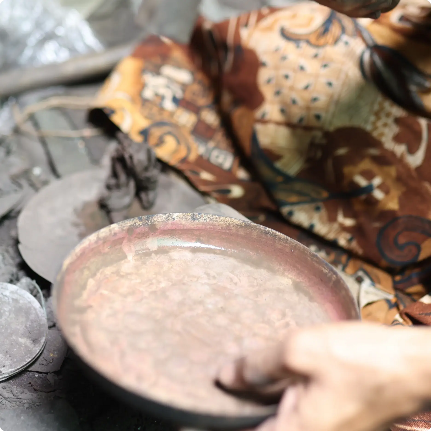 Pure Copper And Tin, Weighed By Hand