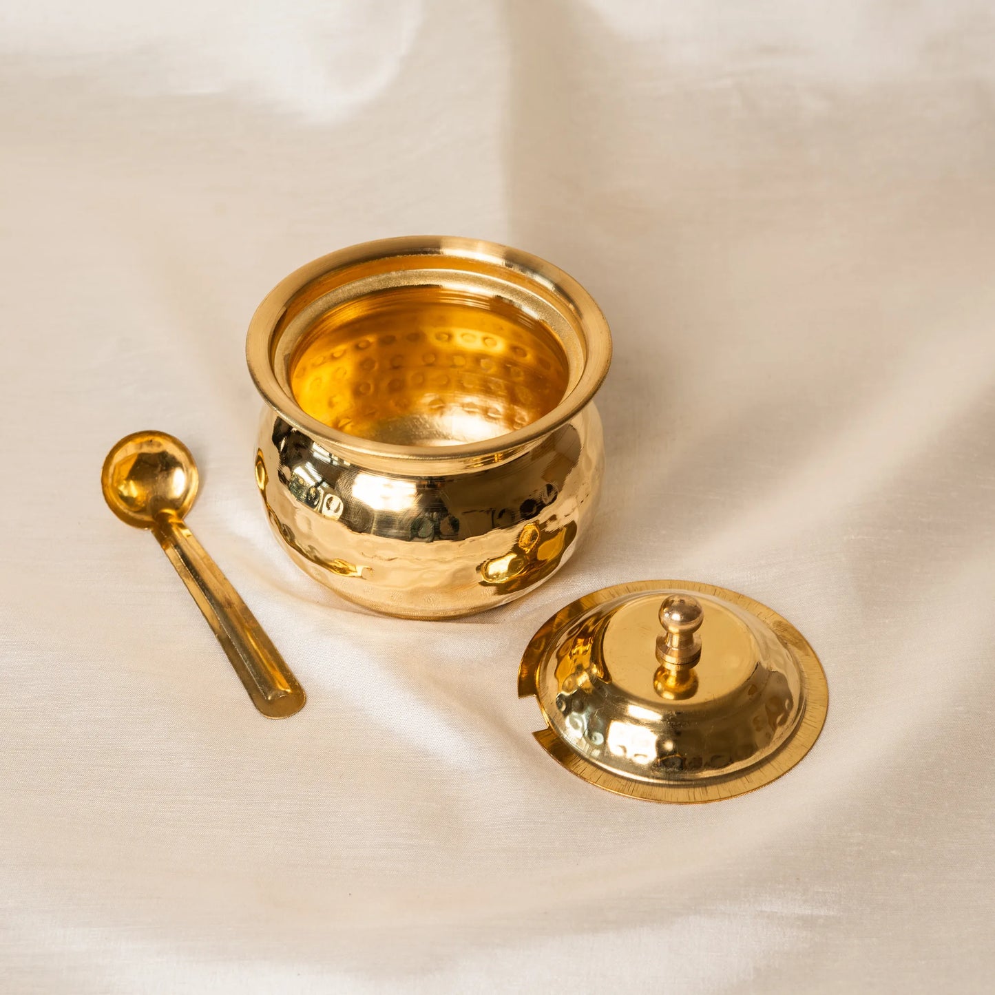 Kansawala traditional brass ghee container