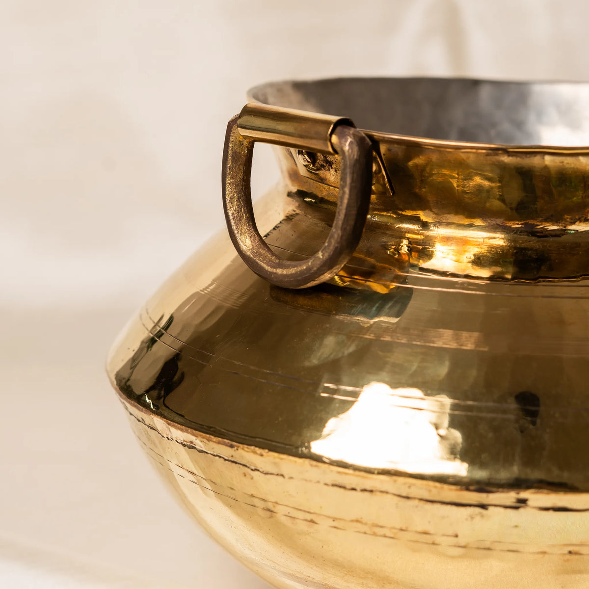 Kansawala traditional brass handi pot