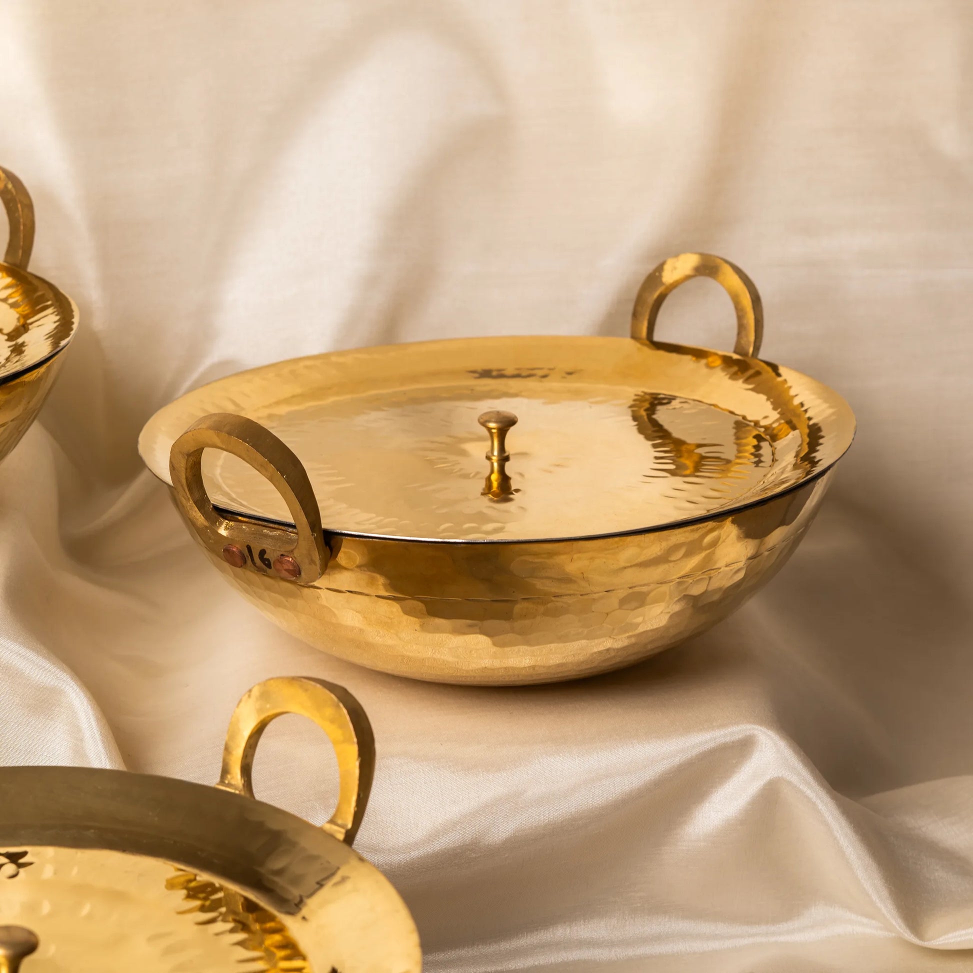 Kansawala traditional brass kadhai deep frying