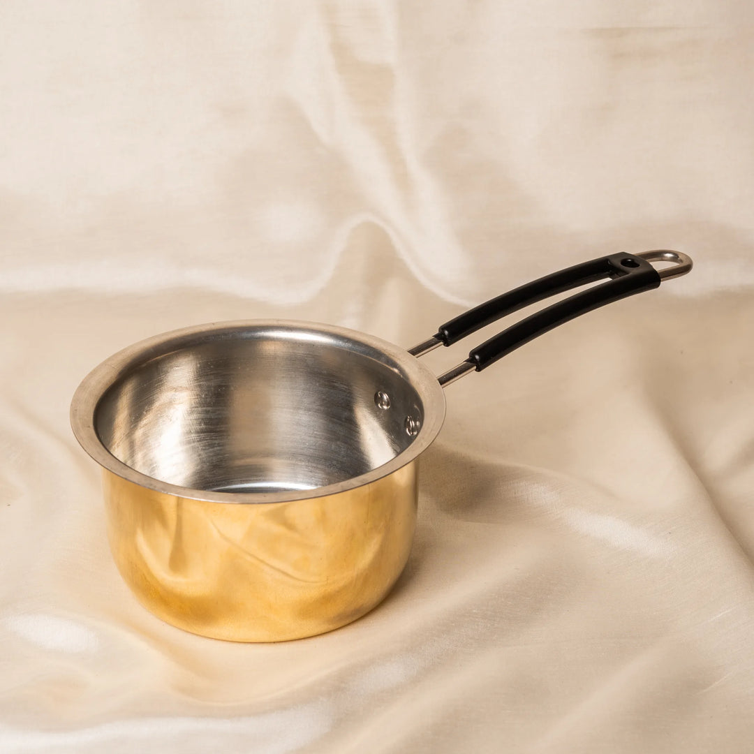 Kansawala traditional brass pan long handle brass