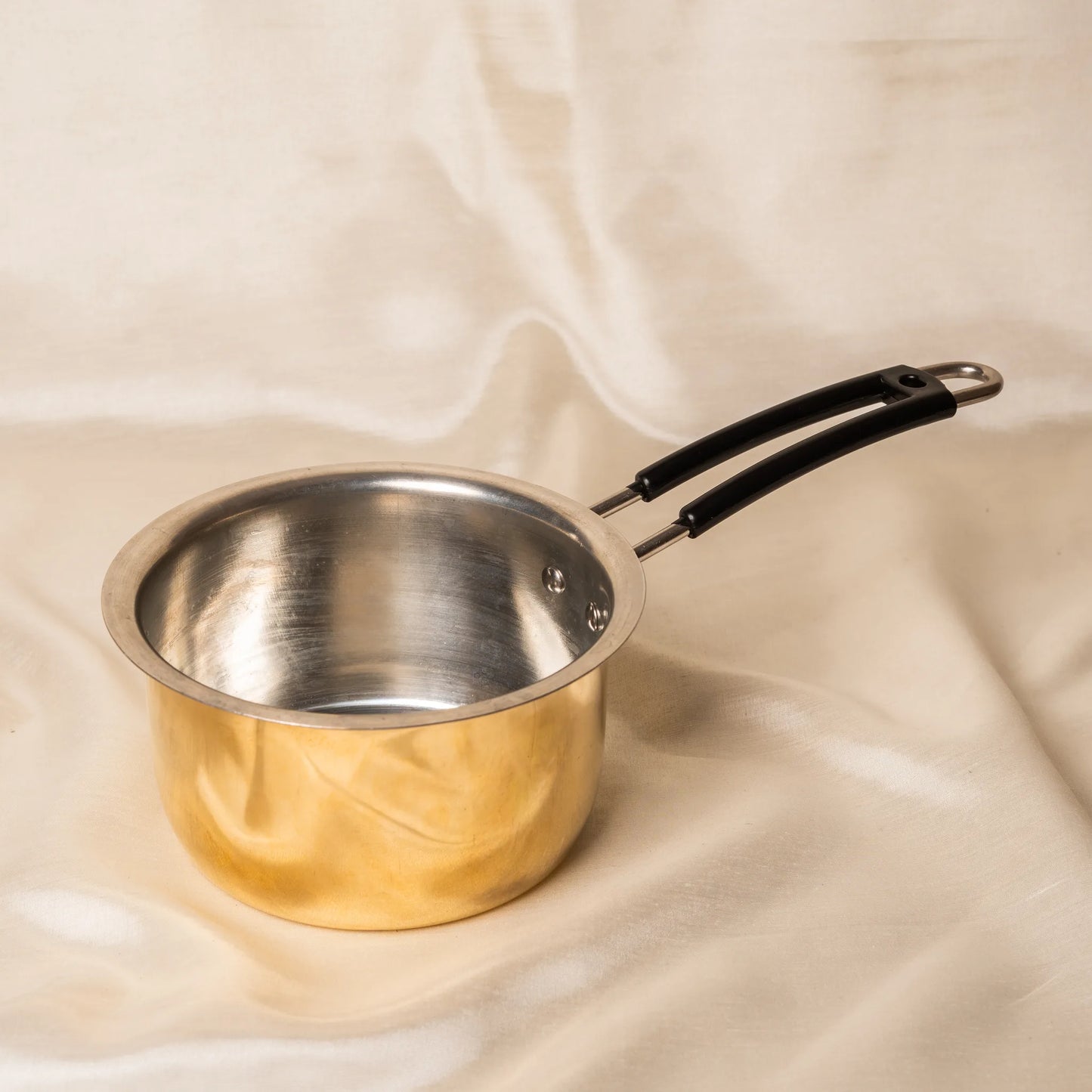 Kansawala traditional brass pan long handle brass