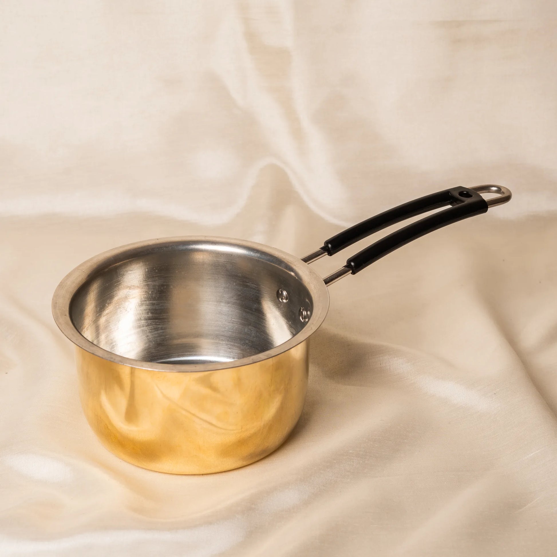 Kansawala traditional brass pan long handle brass