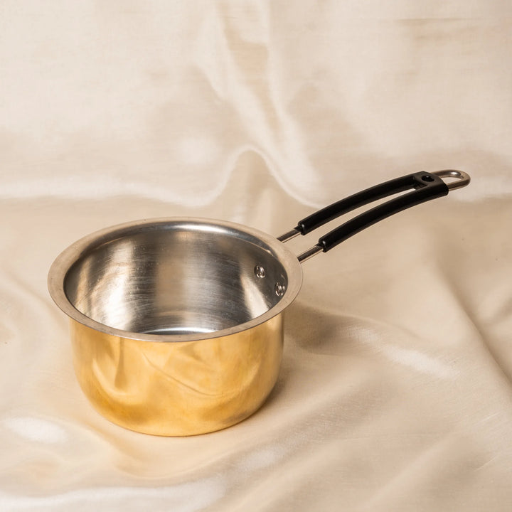 Kansawala traditional brass pan long handle brass