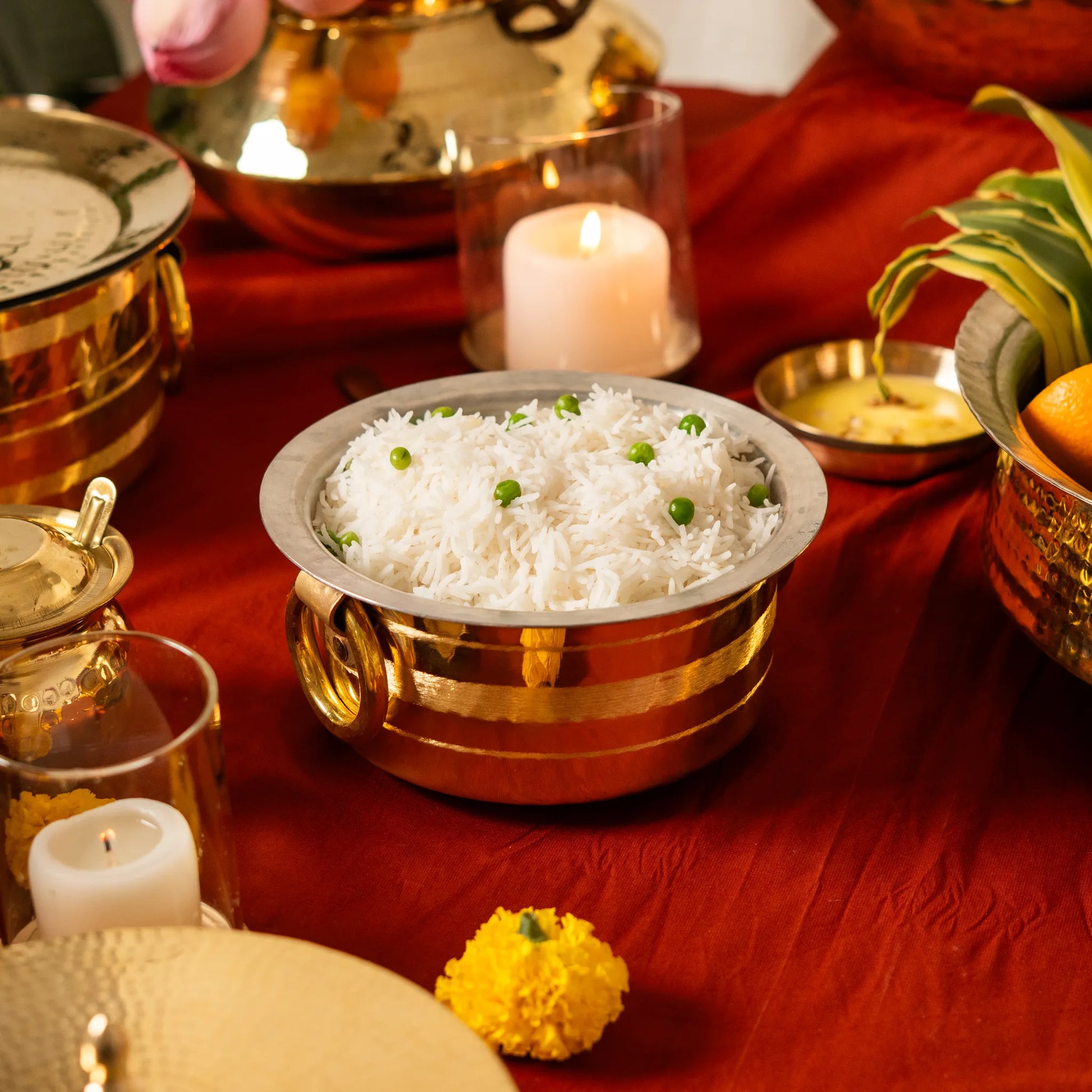 Kansawala traditional brass tope indian cooking, view 9