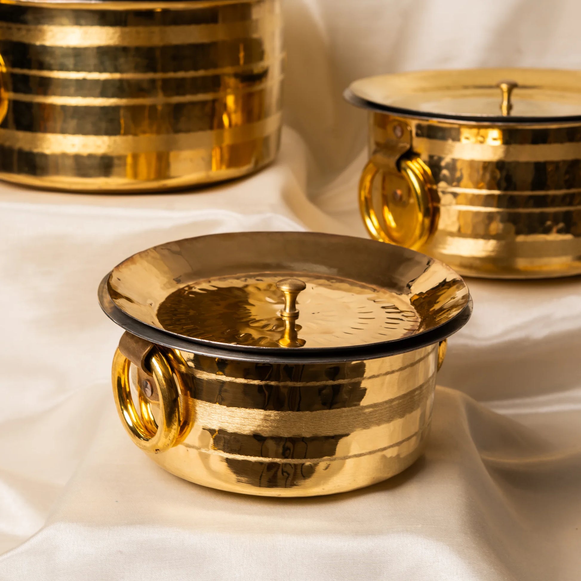 Kansawala traditional brass tope indian cooking